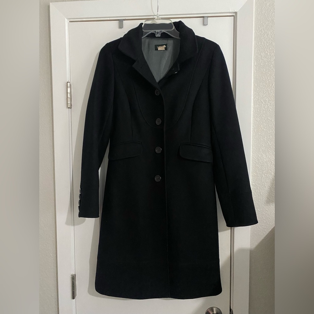 J Crew black peacoat